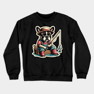 Fisher french bulldog Crewneck Sweatshirt